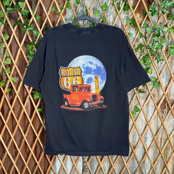aaa Other - Vintage Y2K Morro Bay California moon Route 66 car t-shirt